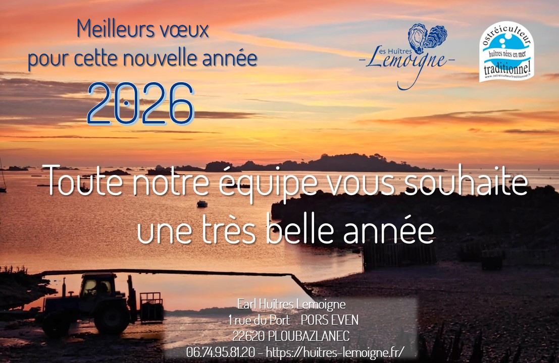 Huitres lemoigne paimpol noel vacances